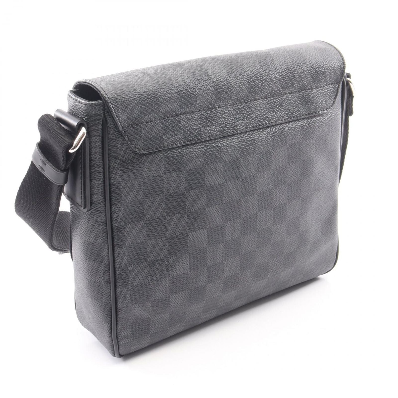 Louis Vuitton Shoulder Bag District PM Damier Graphite Canvas Leather — view 2