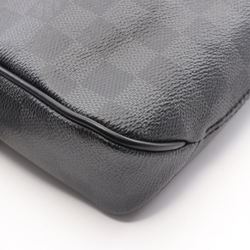 Louis Vuitton Shoulder Bag District PM Damier Graphite Canvas Leather — view 7