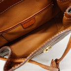 Celine Backpack Macadam Brown Gold — view 4