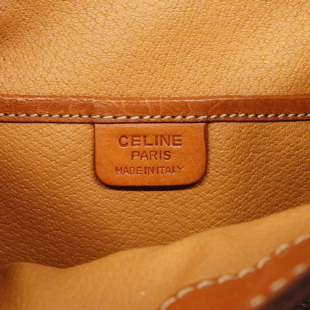 Celine Backpack Macadam Brown Gold — view 5