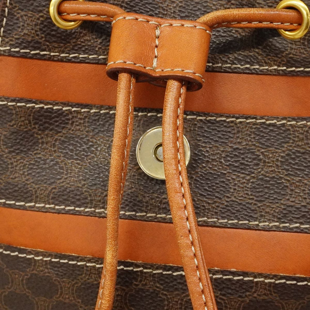 Celine Backpack Macadam Brown Gold — view 8