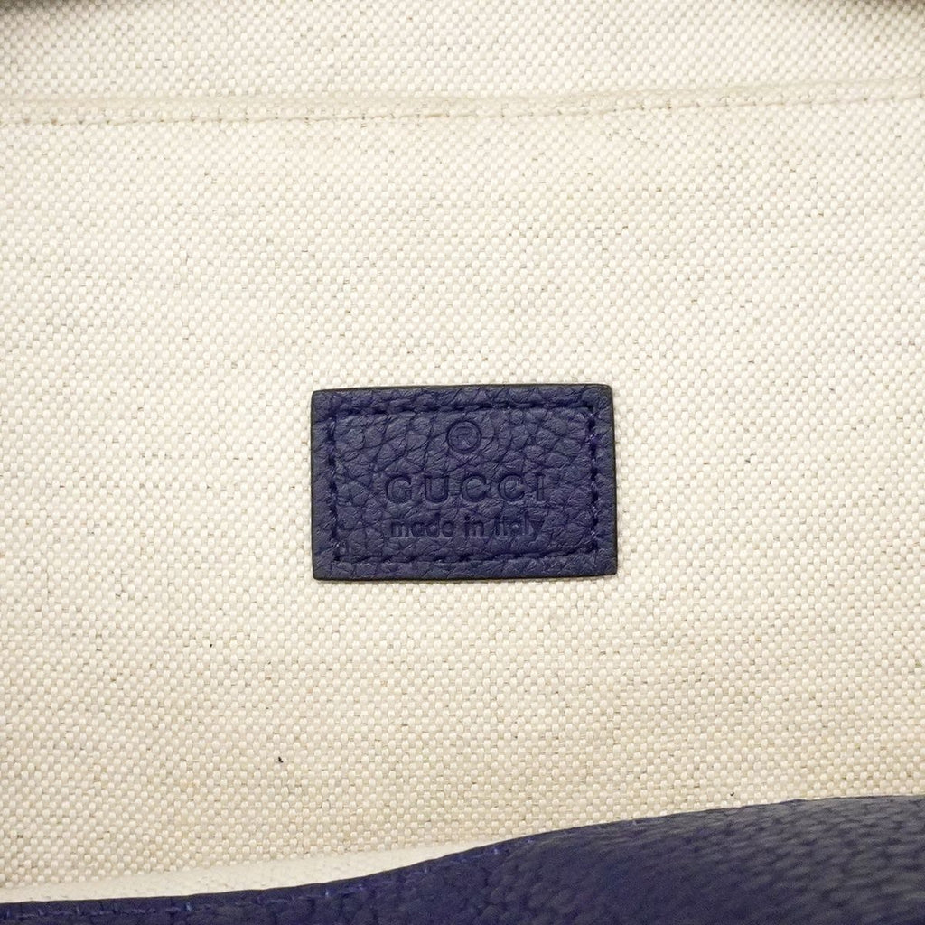 Gucci Belt Bag Jumbo GG Leather Blue Silver — view 5