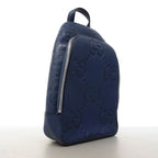 Gucci Belt Bag Jumbo GG Leather Blue Silver — view 2