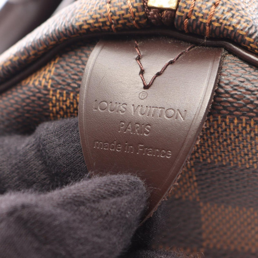Louis Vuitton Handbag Speedy 25 Damier Ebene Canvas Leather — view 4