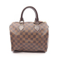 Louis Vuitton Handbag Speedy 25 Damier Ebene Canvas Leather
