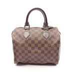 Louis Vuitton Handbag Speedy 25 Damier Ebene Canvas Leather