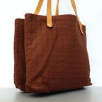 Hermes Tote Amedabaka Badu Posh Canvas Brown Gold — view 2