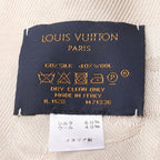 Louis Vuitton Shawl Monogram Gray Silk Scarf — view 3