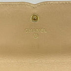 Chanel Wallet CC Filigree Caviar Leather Beige Gold — view 4