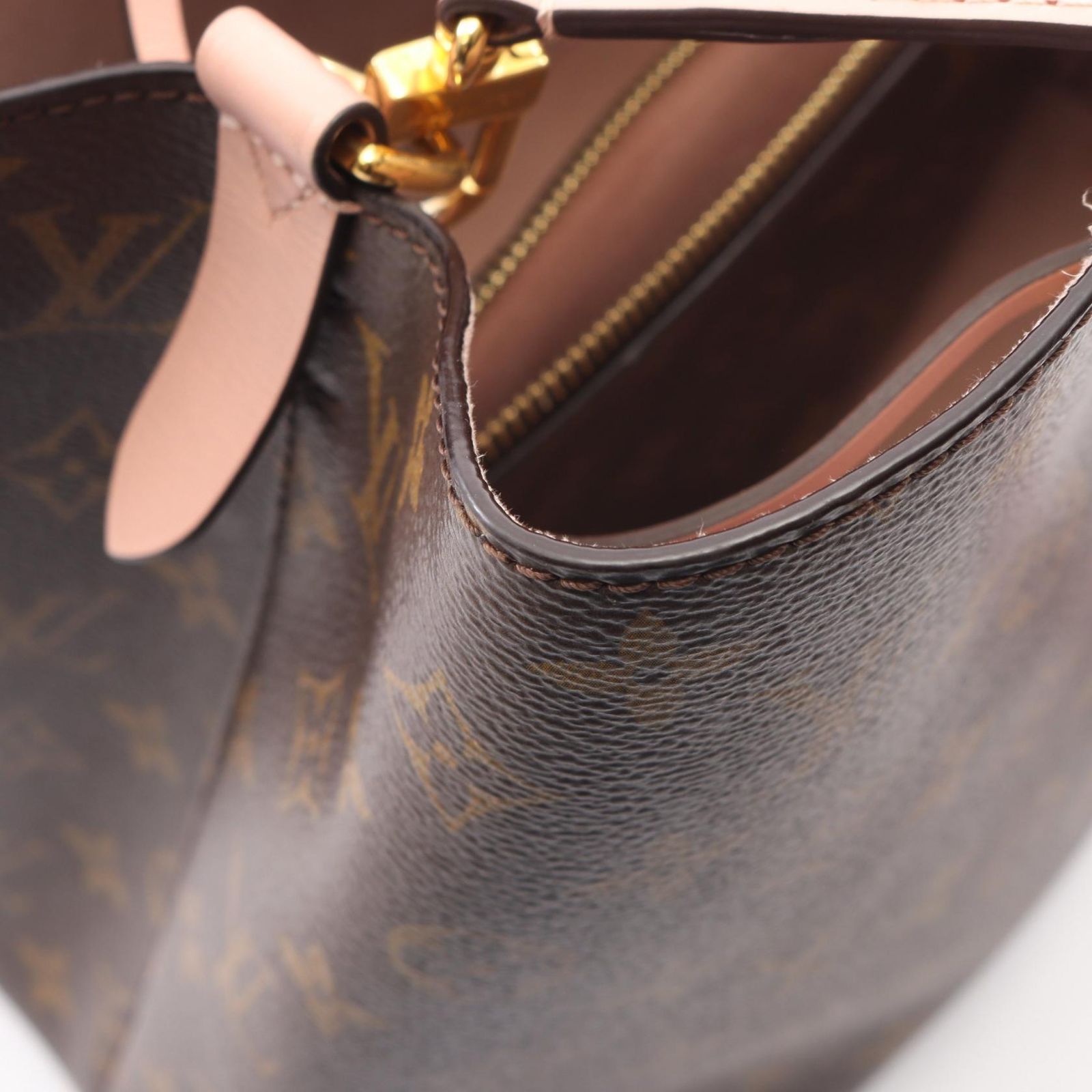Louis Vuitton Shoulder Bag Neo Noe Rose Poudre Canvas Leather — view 5