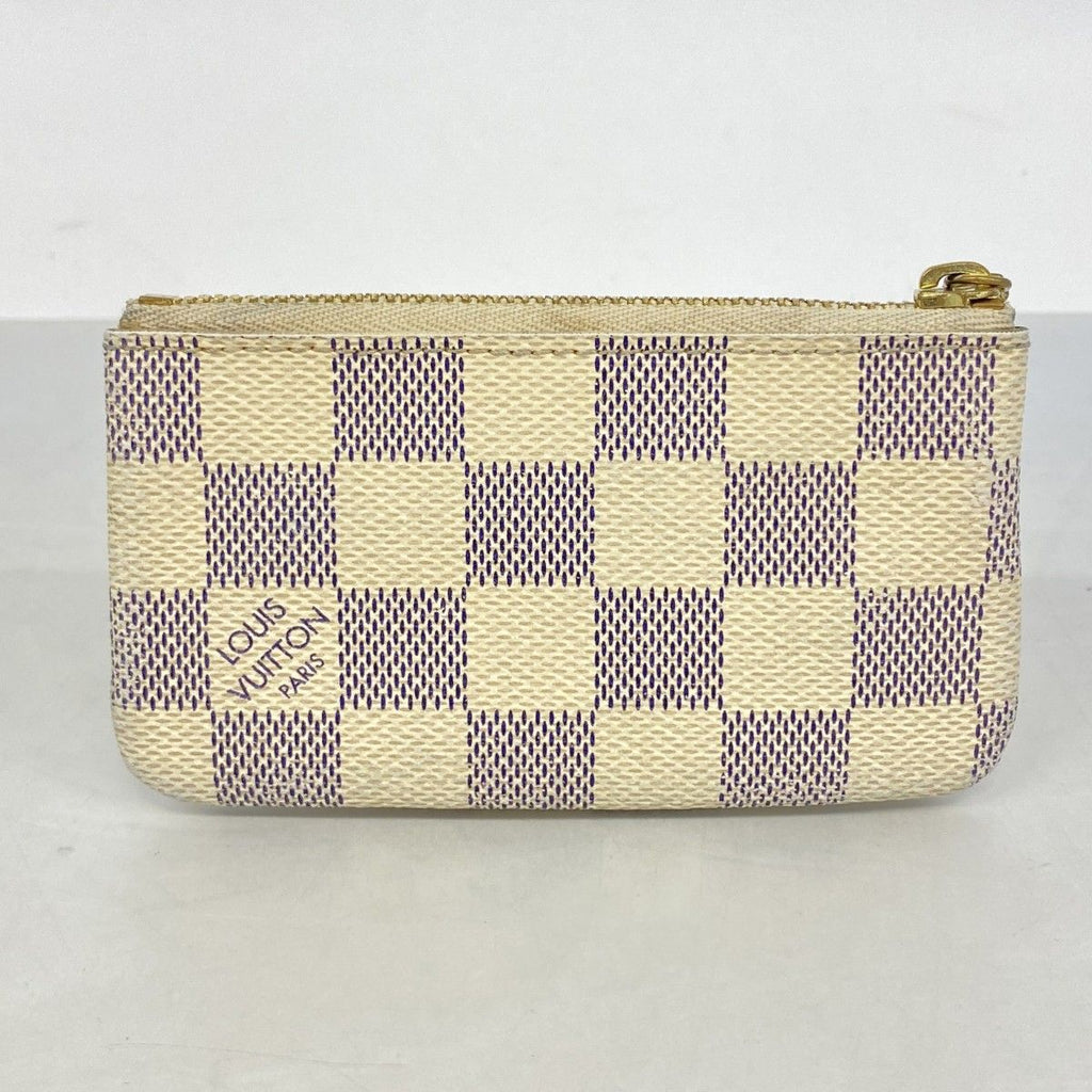 Louis Vuitton Coin Case Damier Azur Pochette Cles White — view 8