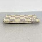 Louis Vuitton Coin Case Damier Azur Pochette Cles White — view 2