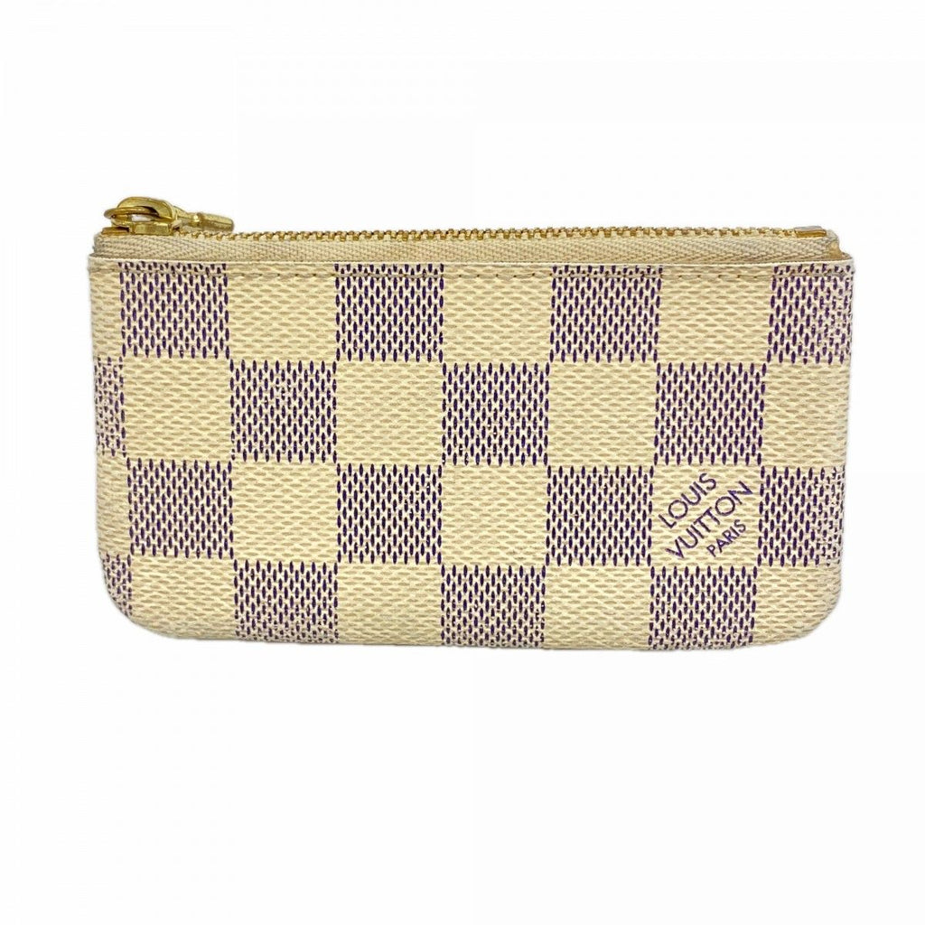Louis Vuitton Coin Case Damier Azur Pochette Cles White