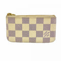 Louis Vuitton Coin Case Damier Azur Pochette Cles White