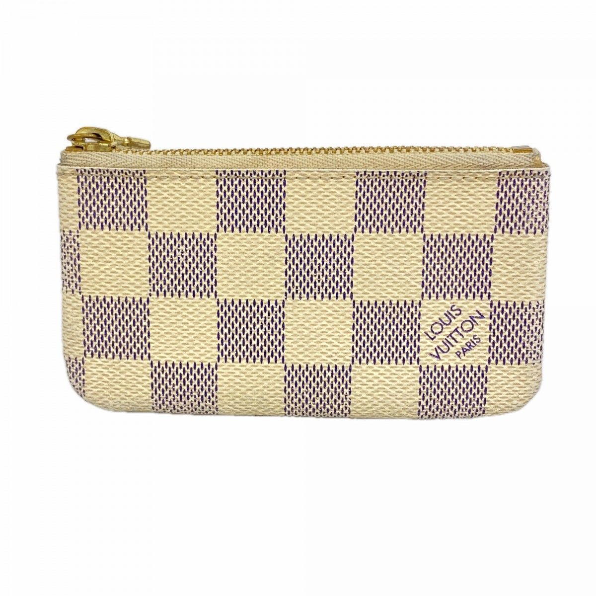 Louis Vuitton Coin Case Damier Azur Pochette Cles White