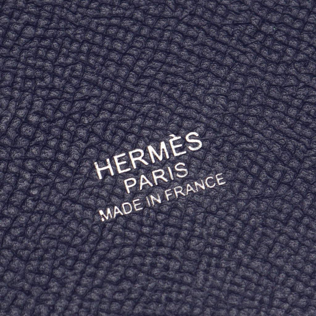 Hermes Handbag Picotin Lock PM Tresage Blue Brick Black Leather PM — view 4