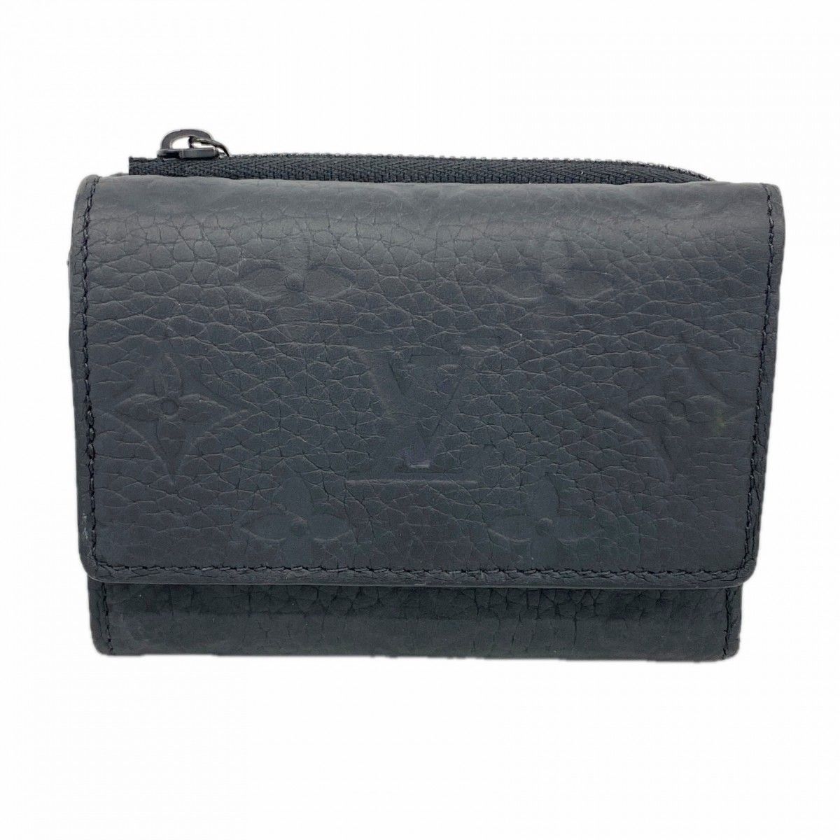 Louis Vuitton Trifold Wallet Monogram Empreinte Portefeuille Pilot Noir