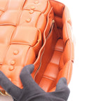 Bottega Veneta Shoulder Bag the Chain Cassette Orange Leather — view 3