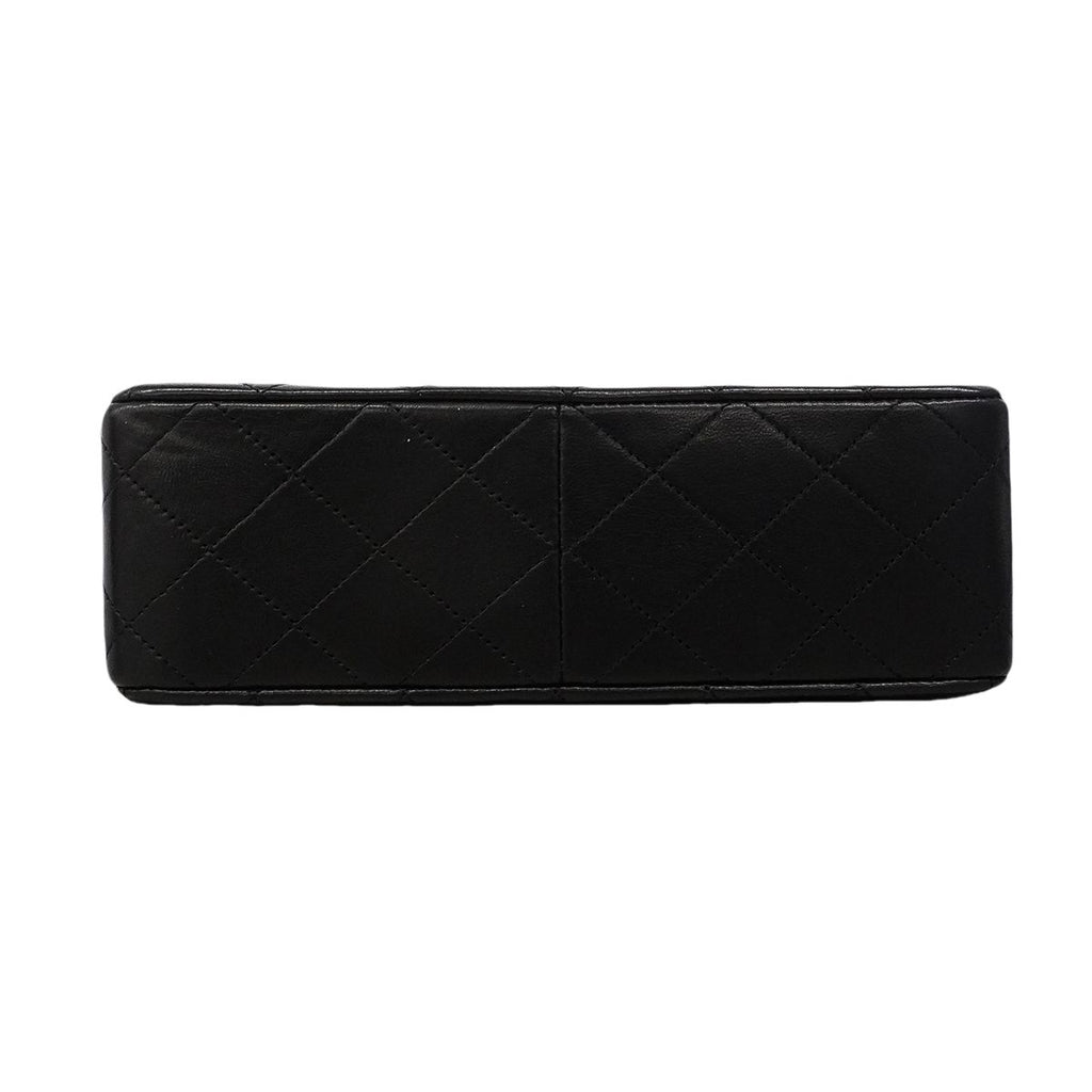 Chanel Shoulder Bag Mini Quilted Lambskin Black Gold — view 3