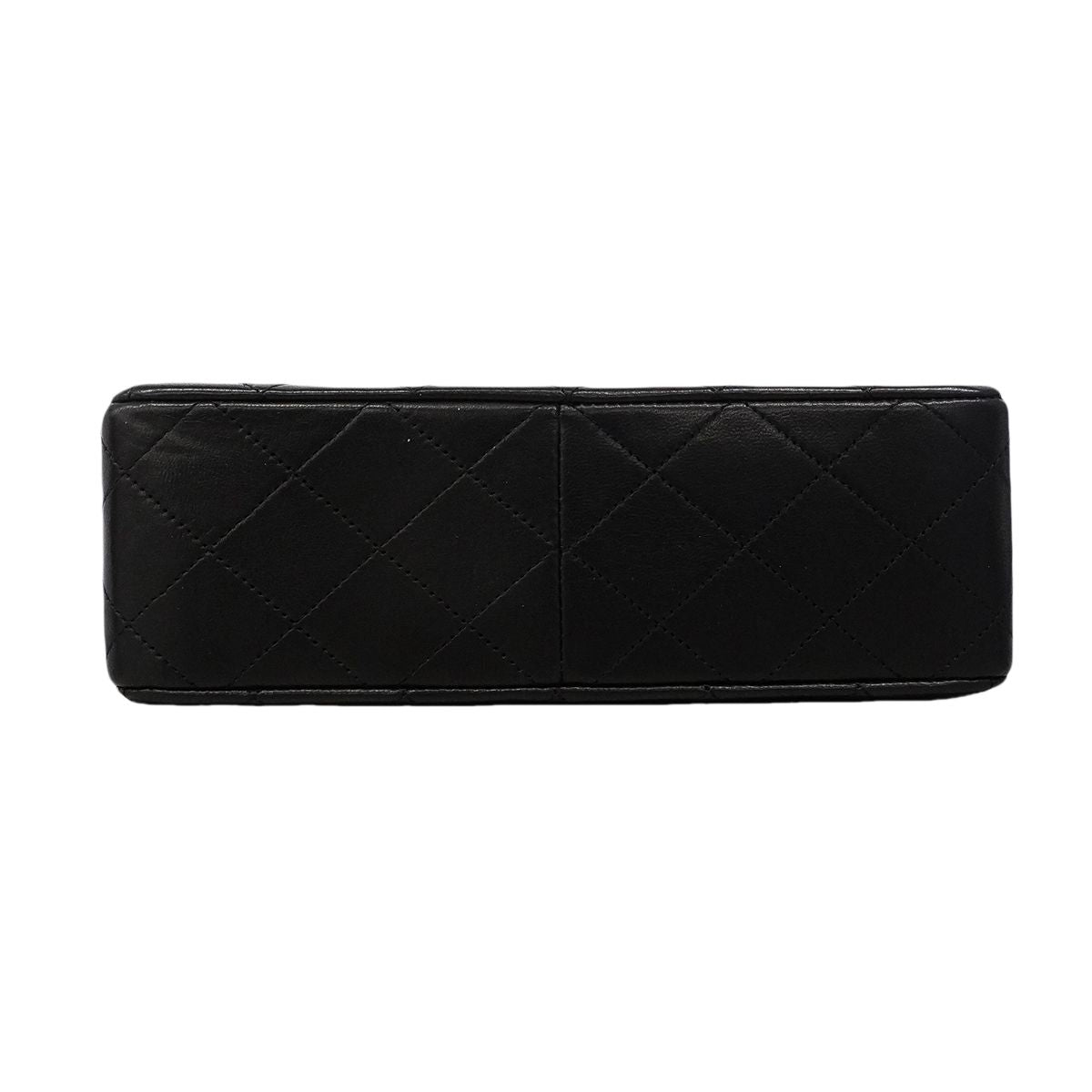 Chanel Shoulder Bag Mini Quilted Lambskin Black Gold — view 3