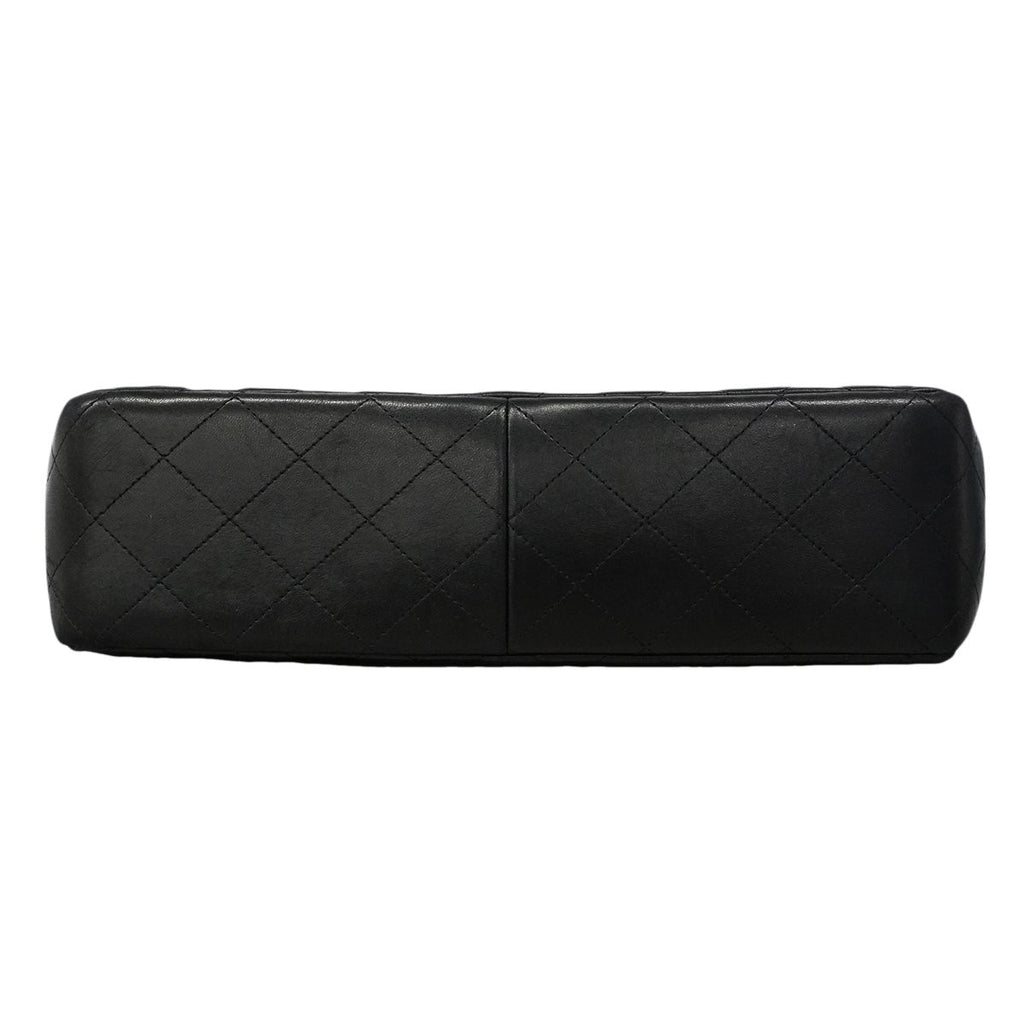 Chanel Shoulder Bag Maxi Quilted Lambskin Black Gold — view 3