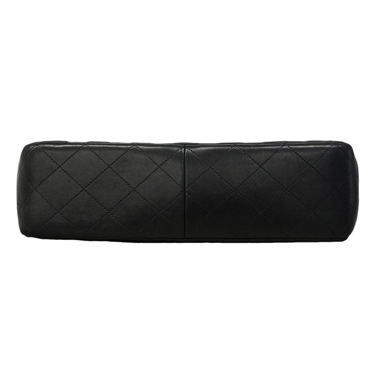Chanel Shoulder Bag Maxi Quilted Lambskin Black Gold — view 3