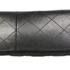 Chanel Shoulder Bag Maxi Quilted Lambskin Black Gold — view 7