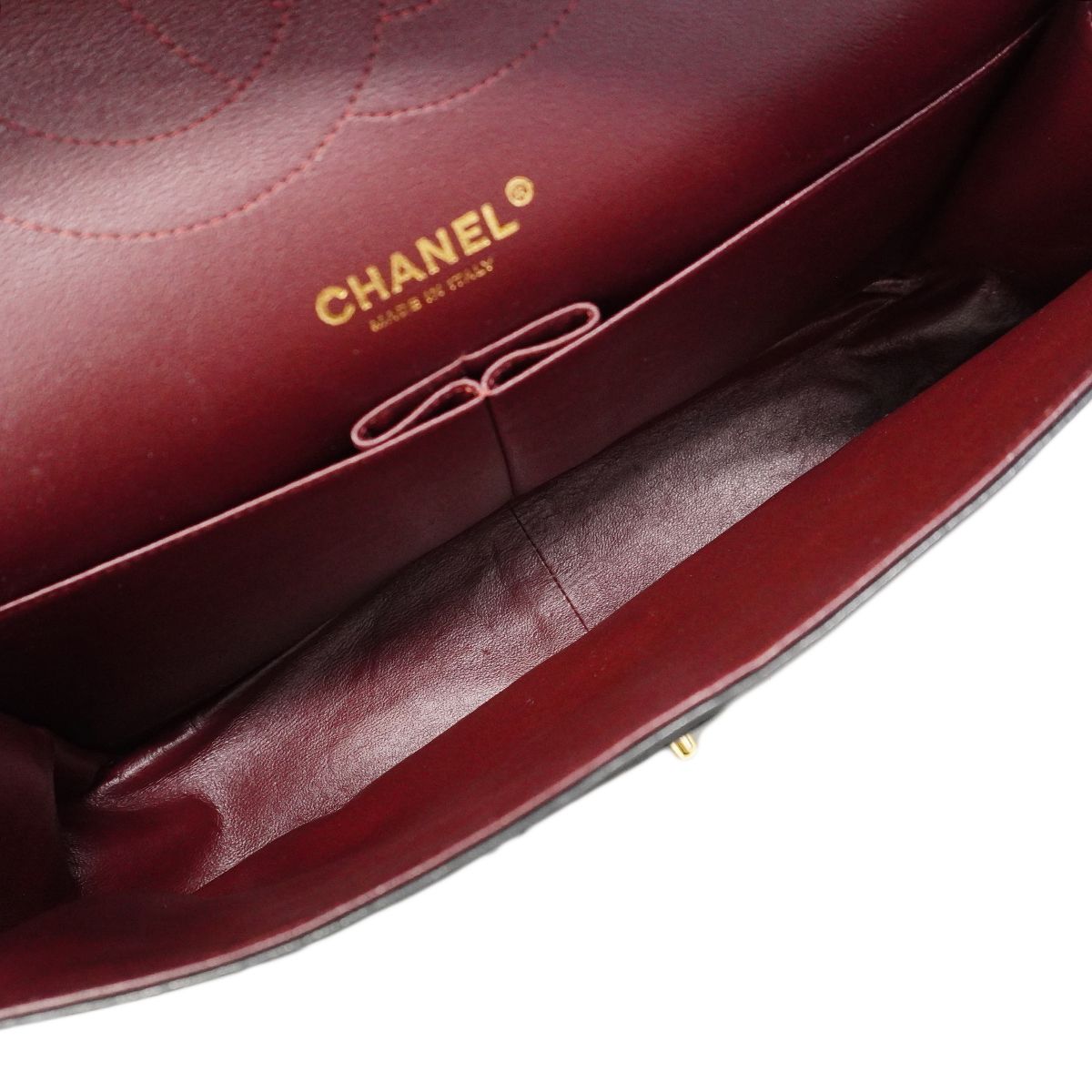 Chanel Shoulder Bag Maxi Quilted Lambskin Black Gold — view 4