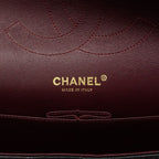Chanel Shoulder Bag Maxi Quilted Lambskin Black Gold — view 5