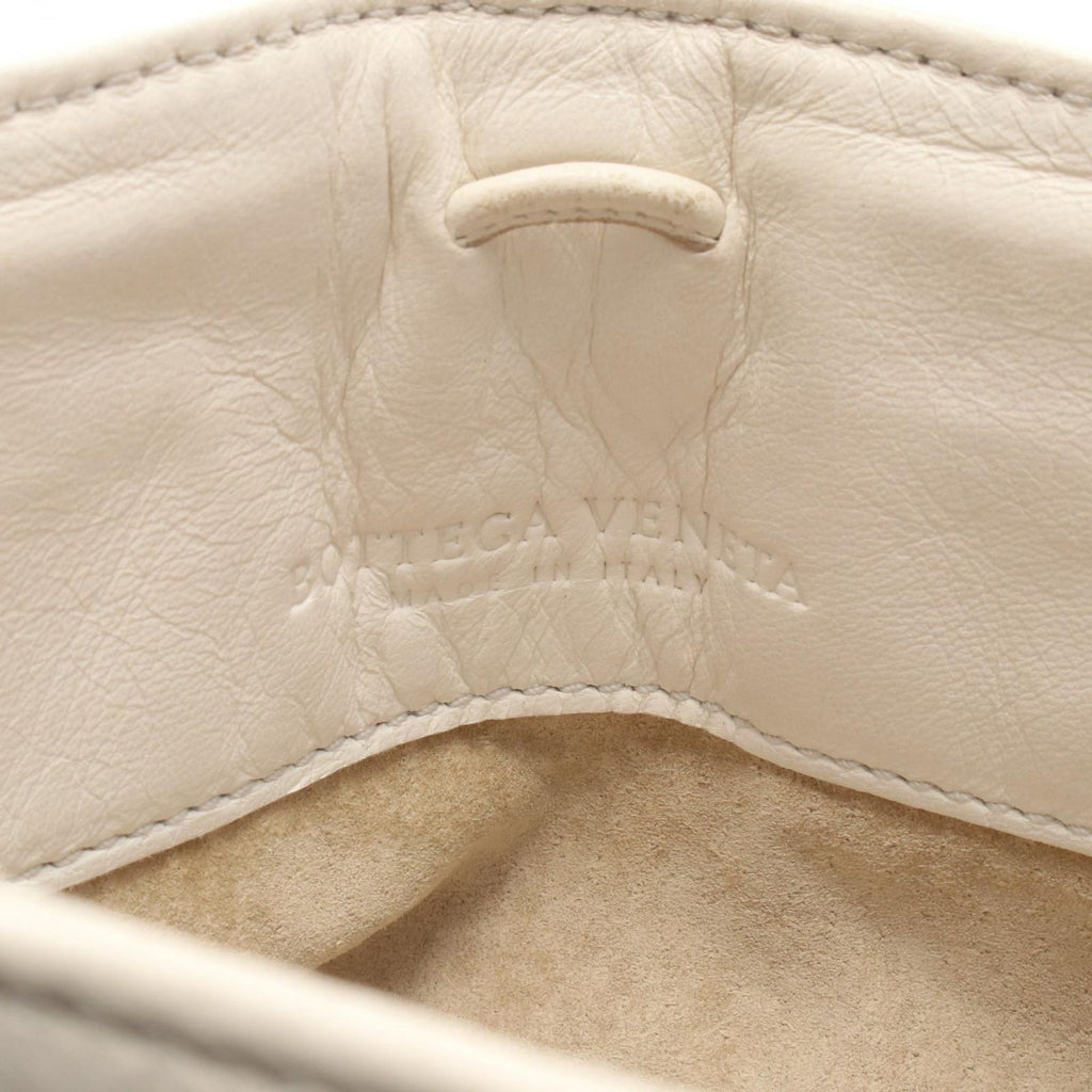 Bottega Veneta Shoulder Bag Intrecciato White Leather — view 4