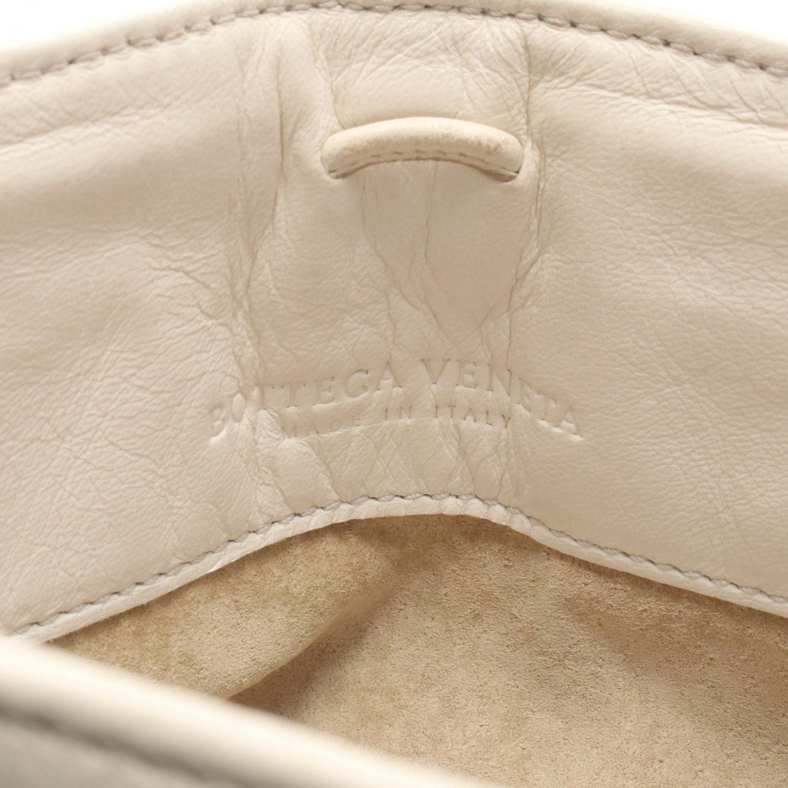 Bottega Veneta Shoulder Bag Intrecciato White Leather — view 4