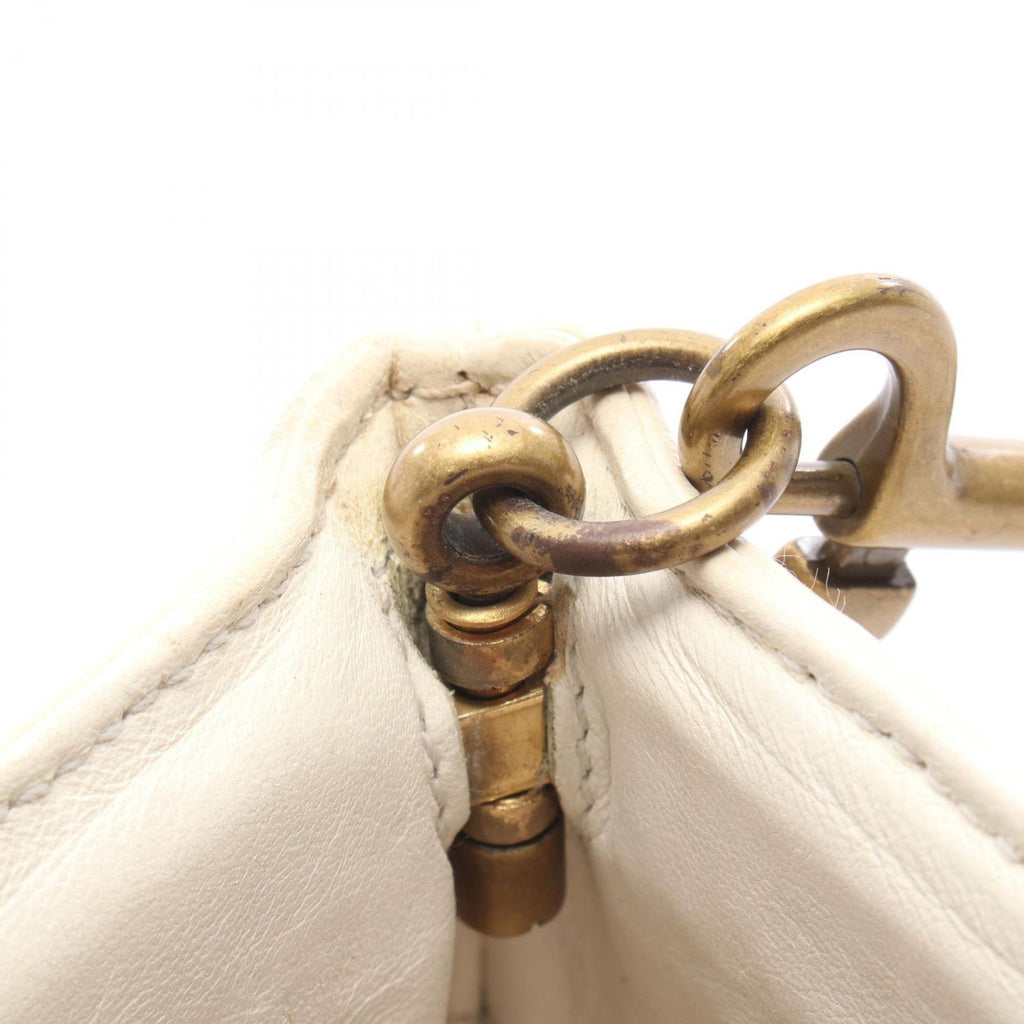 Bottega Veneta Shoulder Bag Intrecciato White Leather — view 5