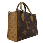 Louis Vuitton Handbag Monogram Giant Reverse On The Go PM Brown 2-Way — view 2