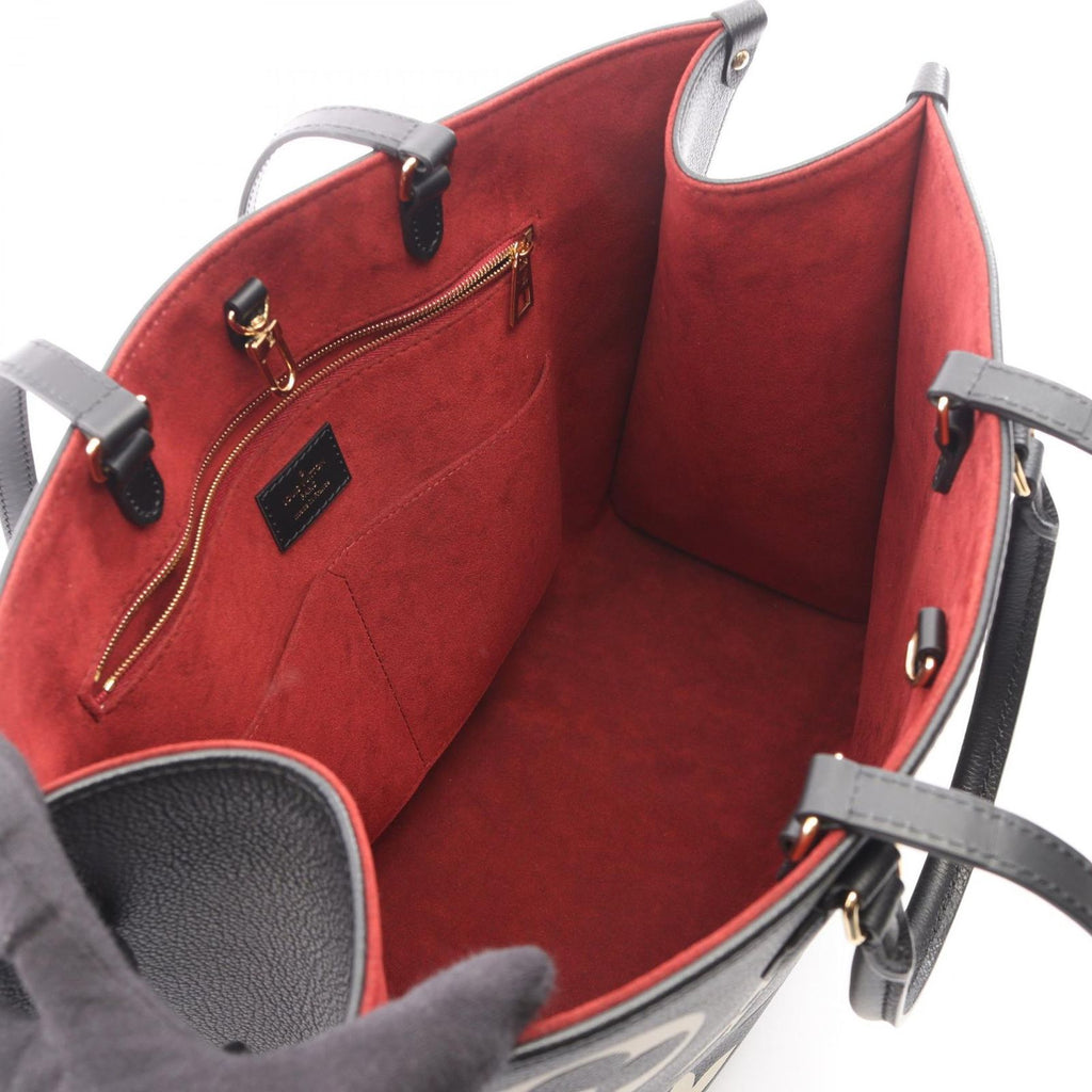 Louis Vuitton Tote On The Go GM Bicolor 2-Way Black Beige Leather — view 3