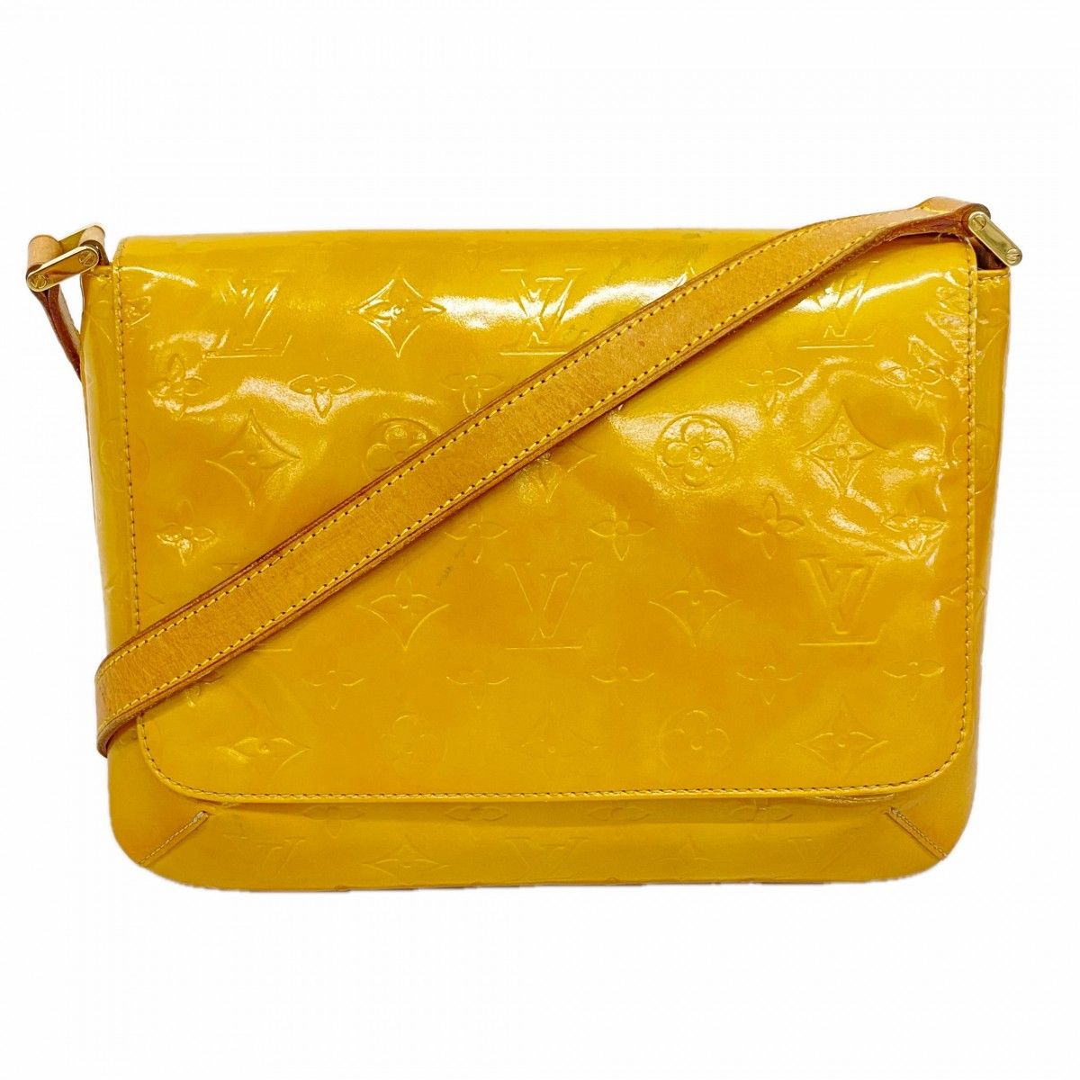Louis Vuitton Shoulder Bag Vernis Thompson Street Beige