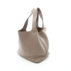 Hermes Handbag Picotin Lock MM Tourtier Gray Leather — view 2