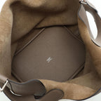 Hermes Handbag Picotin Lock MM Tourtier Gray Leather — view 3