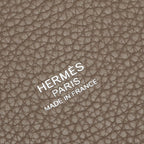 Hermes Handbag Picotin Lock MM Tourtier Gray Leather — view 4