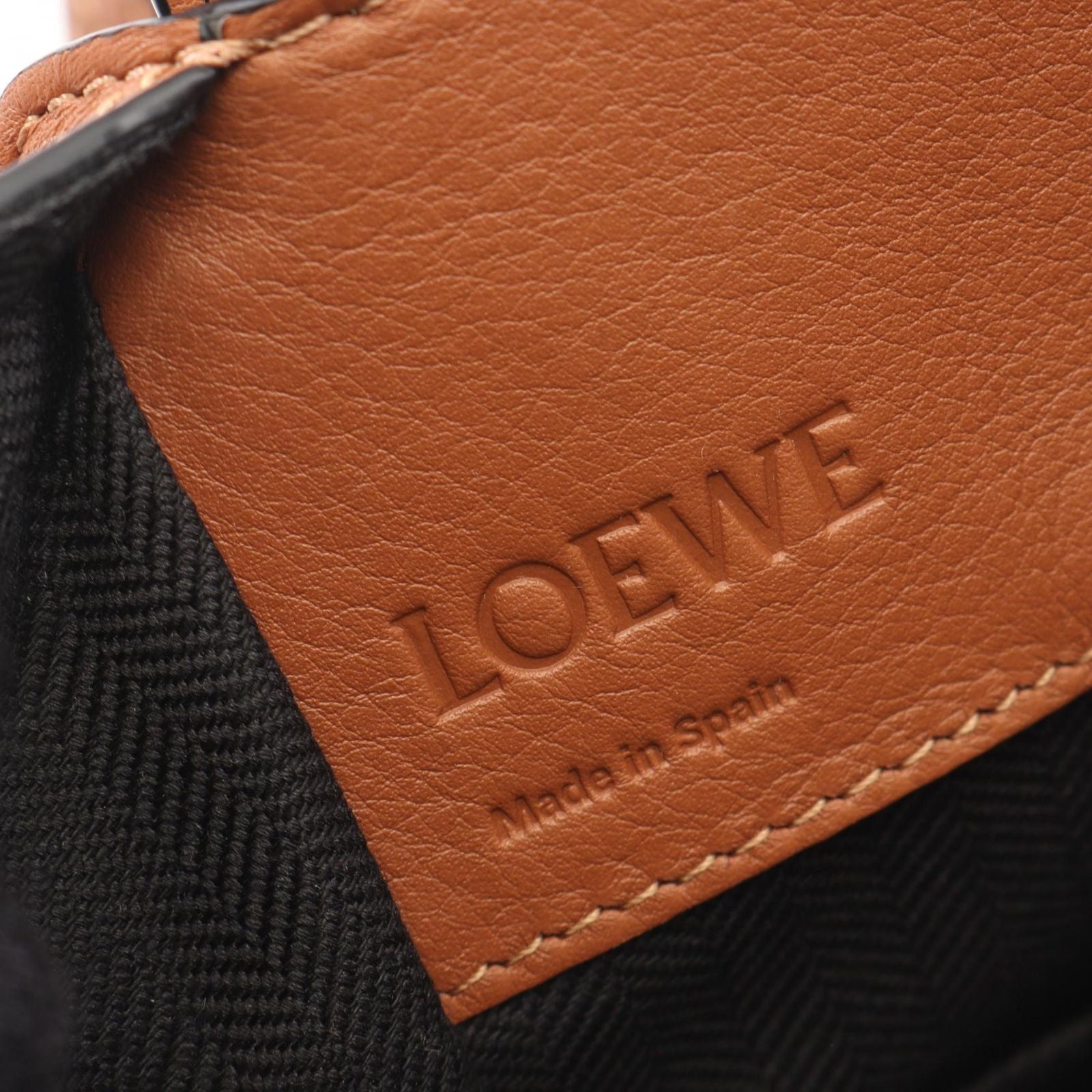 Loewe Handbag Hammock Bag Compact 2-Way Brown Leather — view 4
