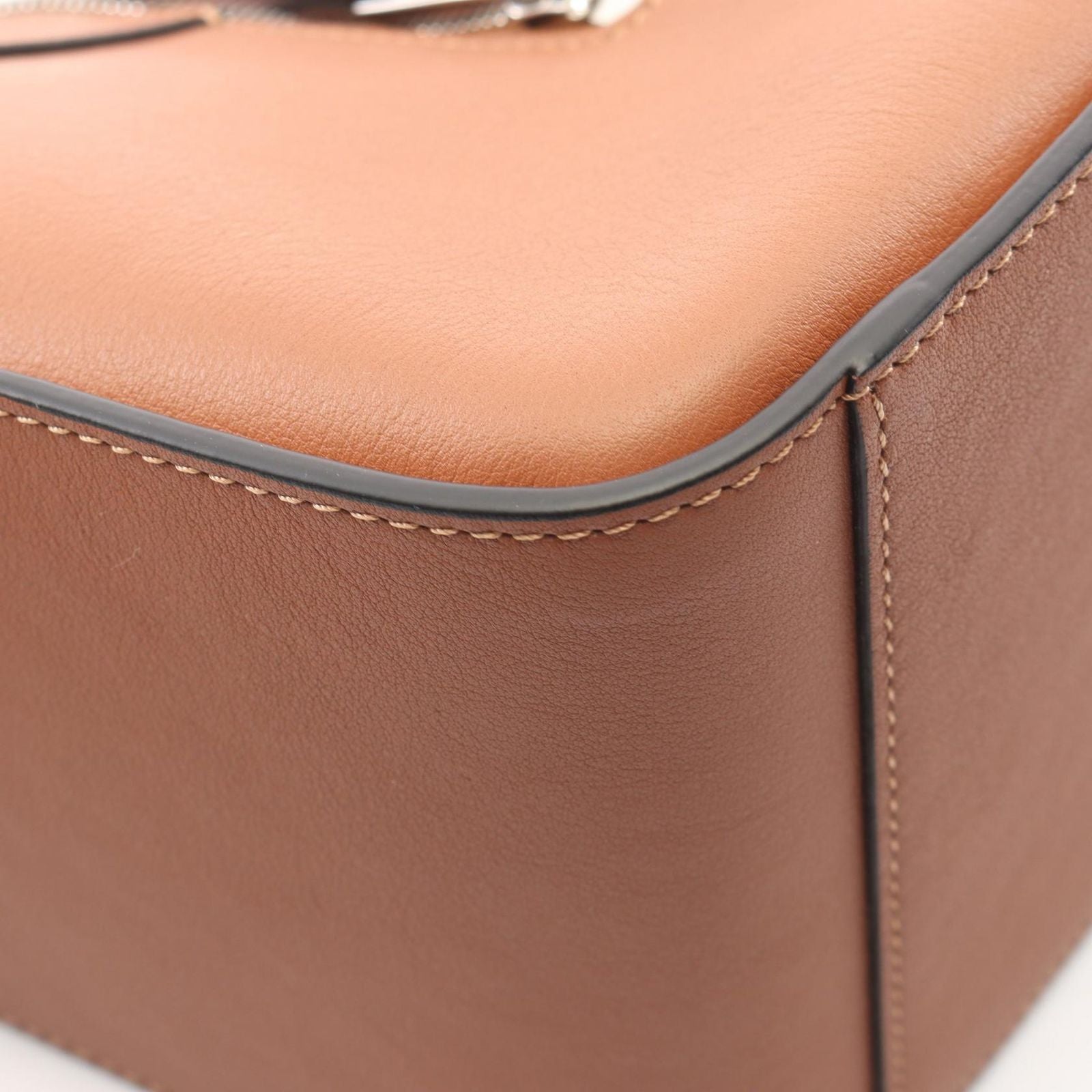 Loewe Handbag Hammock Bag Compact 2-Way Brown Leather — view 5