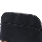 Hermes Pouch Bolide MM Black Canvas Leather — view 6
