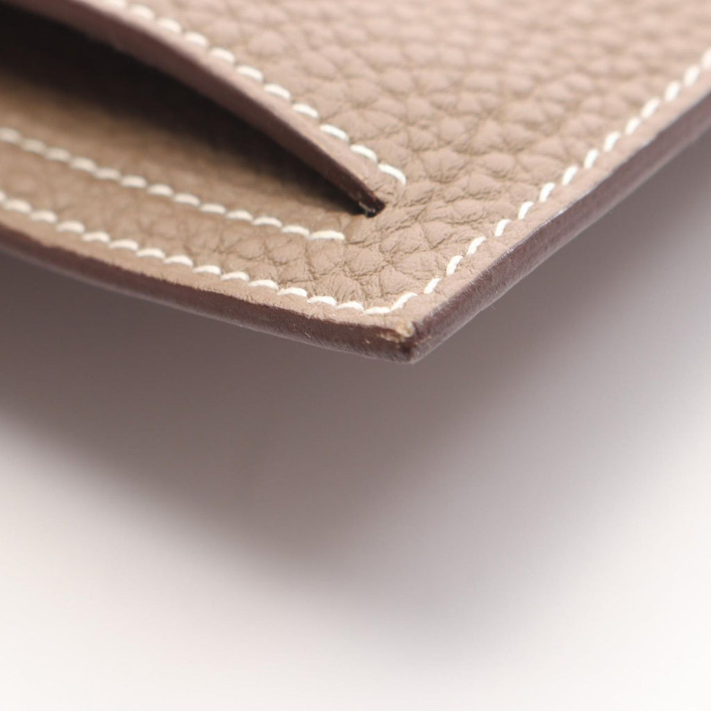 Hermes Pouch Back Pocket Etoupe Leather — view 6