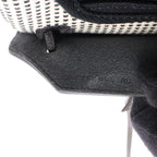 Hermes Handbag Herbag Zip PM 2-Way Black White Canvas — view 5