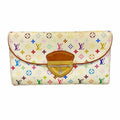 Louis Vuitton Trifold Wallet Monogram Multicolor Portefeuille Eugenie Blanc Rich