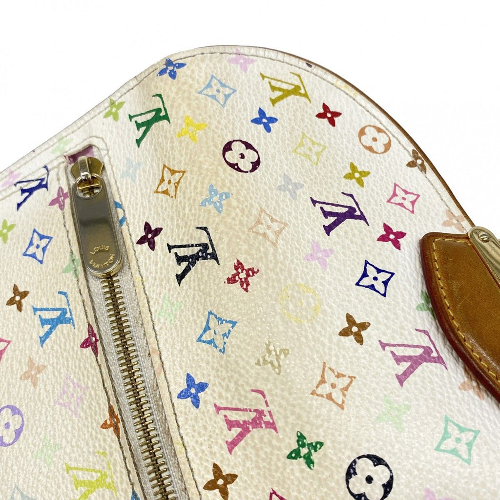 Louis Vuitton Trifold Wallet Monogram Multicolor Portefeuille Eugenie Blanc Rich — view 7