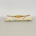 Louis Vuitton Trifold Wallet Monogram Multicolor Portefeuille Eugenie Blanc Rich — view 2