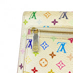 Louis Vuitton Trifold Wallet Monogram Multicolor Portefeuille Eugenie Blanc Rich — view 8