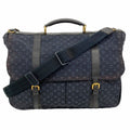 Louis Vuitton Briefcase Monogram Mini Denise Blue 2-Way