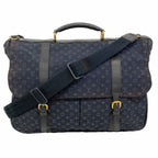 Louis Vuitton Briefcase Monogram Mini Denise Blue 2-Way