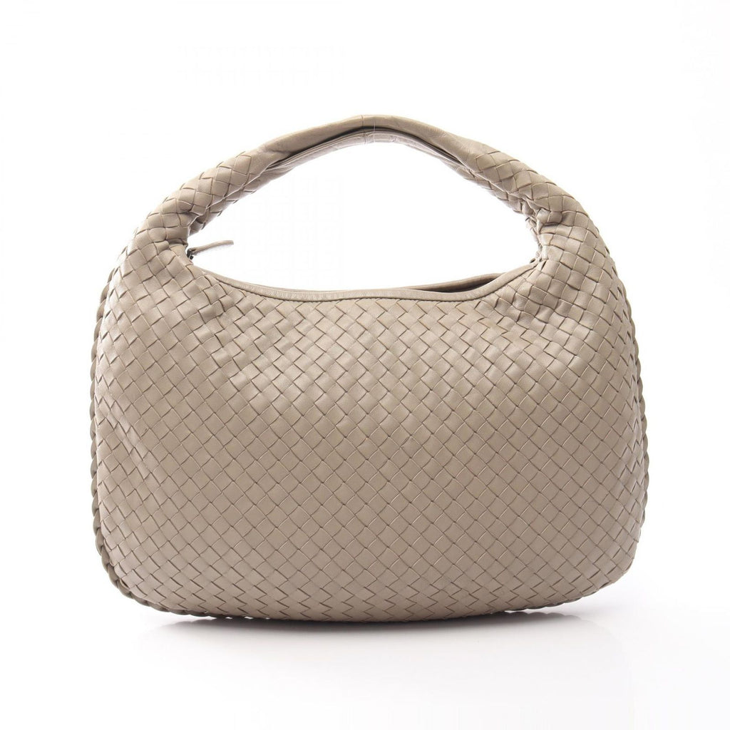 Bottega Veneta Shoulder Bag Intrecciato Beige Leather